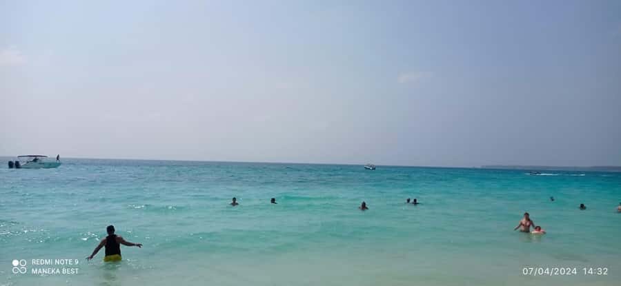 Cartagena: Cholon Island, Playa Blanca and Luminous Plankton - Barú and Playa Blanca: lunch, swimming, and a sunset with a chair