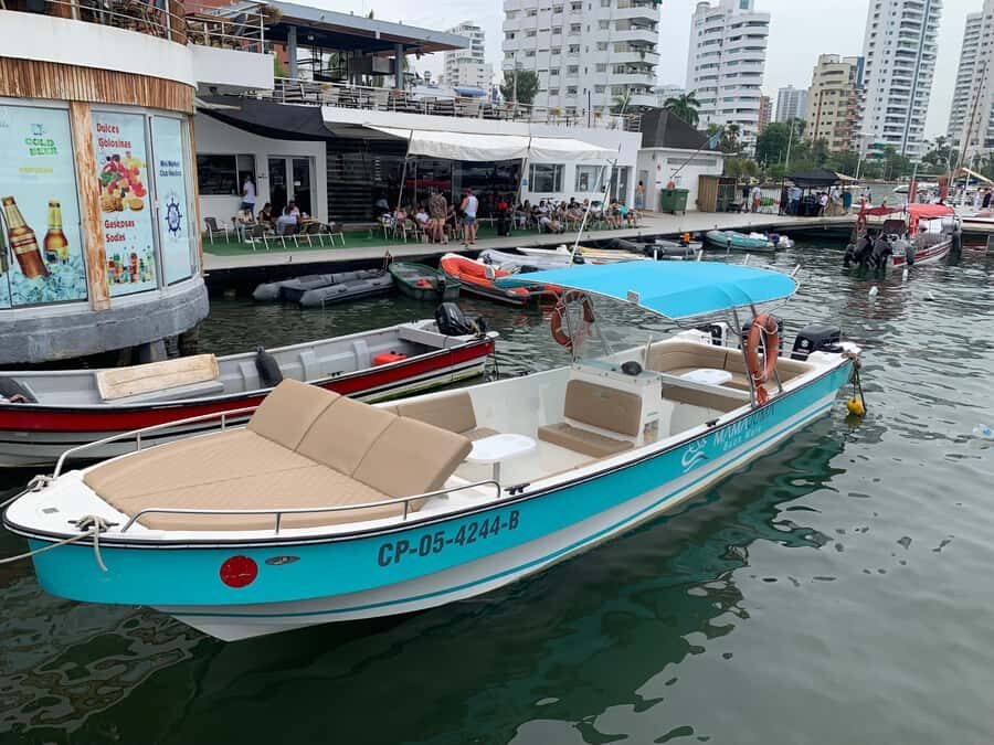 CARTAGENA, EXCLUSIVE launch for Rosario and Baru Islands - Meeting point at the marina: finding MAMAJUMA fast