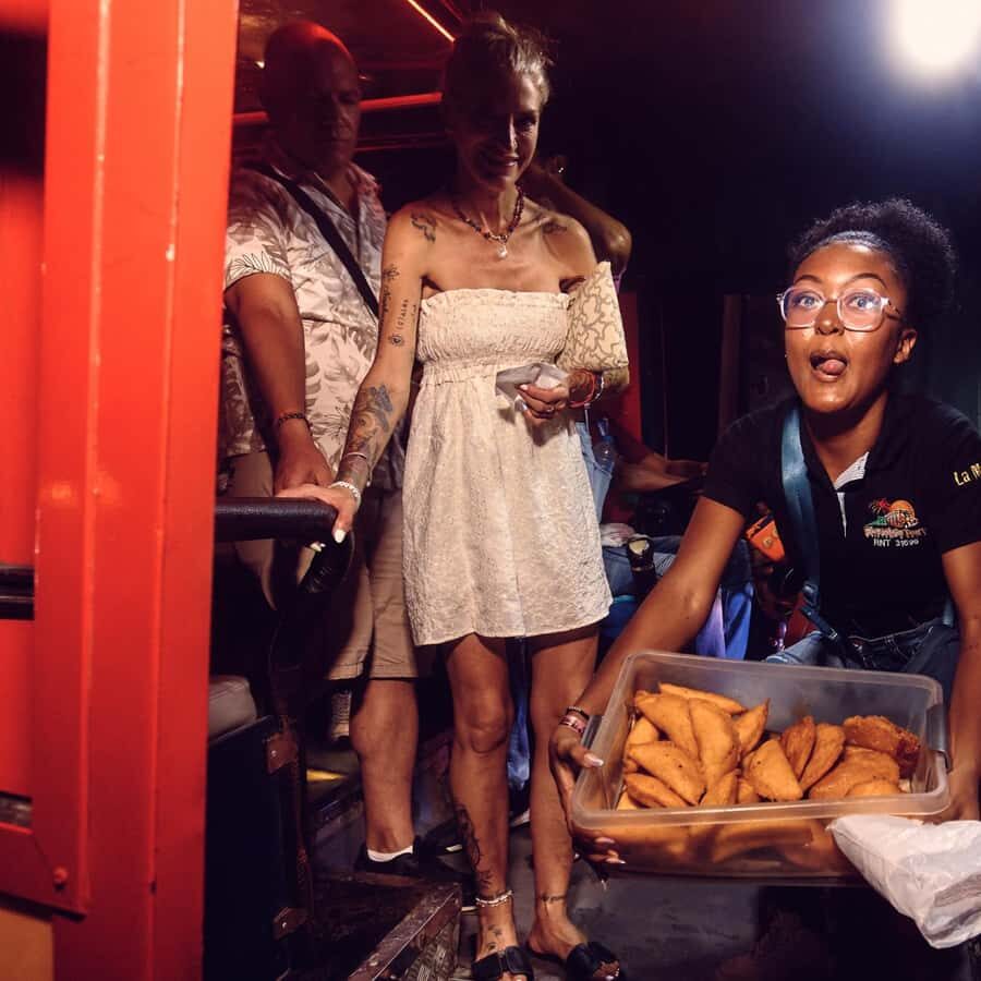 Cartagena: Funny PartyBus with dance floor and good music! - On-board energy: the entertainer, the mic moment, and the drink rule