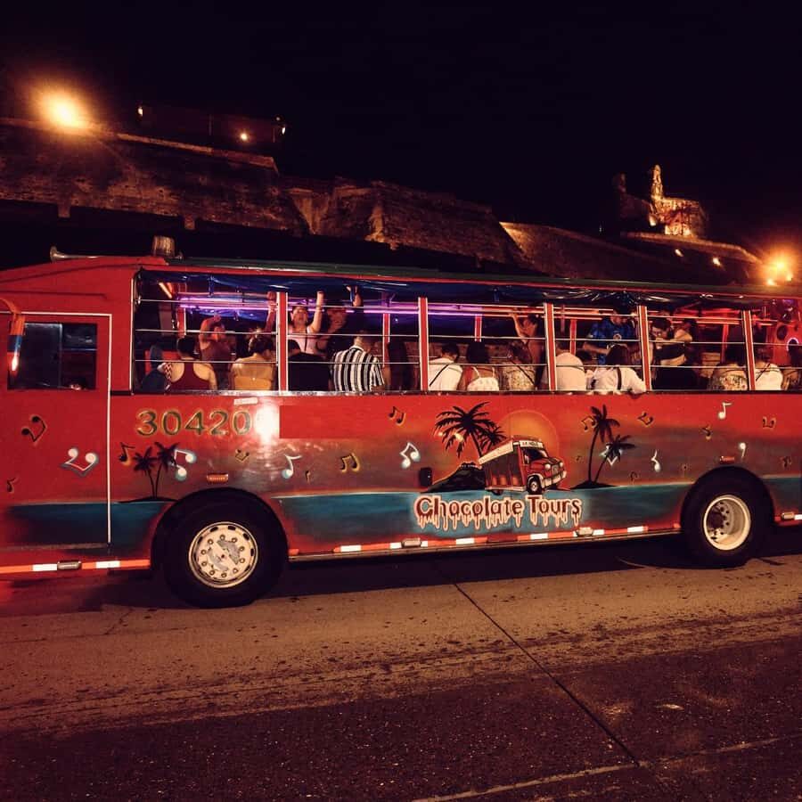 Cartagena: Funny PartyBus with dance floor and good music! - Price and timing: what $26 gets you in 3 hours