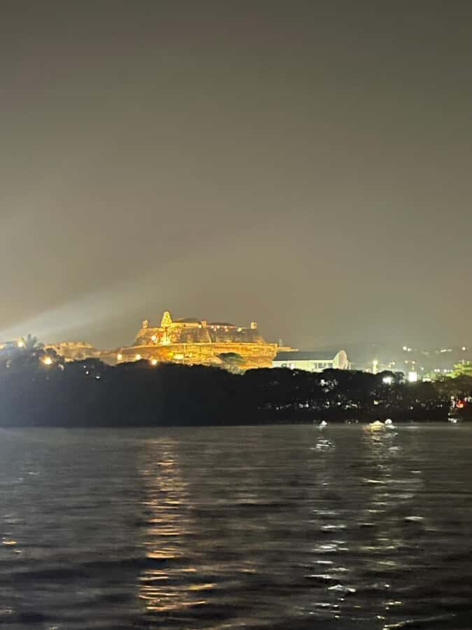 Cartagena: Private Sunset and Night Boat Tour - Onboard comfort: bathroom, ice-cold cooler, and Bluetooth music