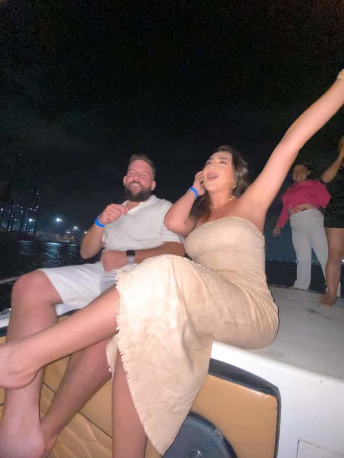 Cartagena: Speed Boat Party on the Bay with open bar - The Bahía de Cartagena de Indias portion: photos, sunset, and cruising views