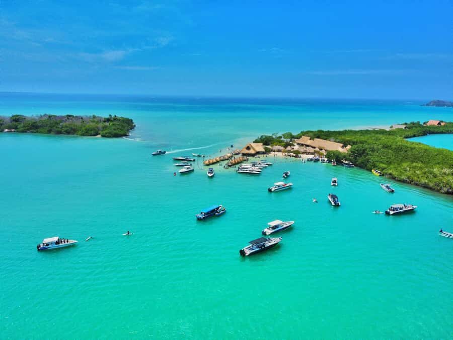 Cholon Forever Boat Party - Rosario Islands swim stop: short, fun, and made for water time