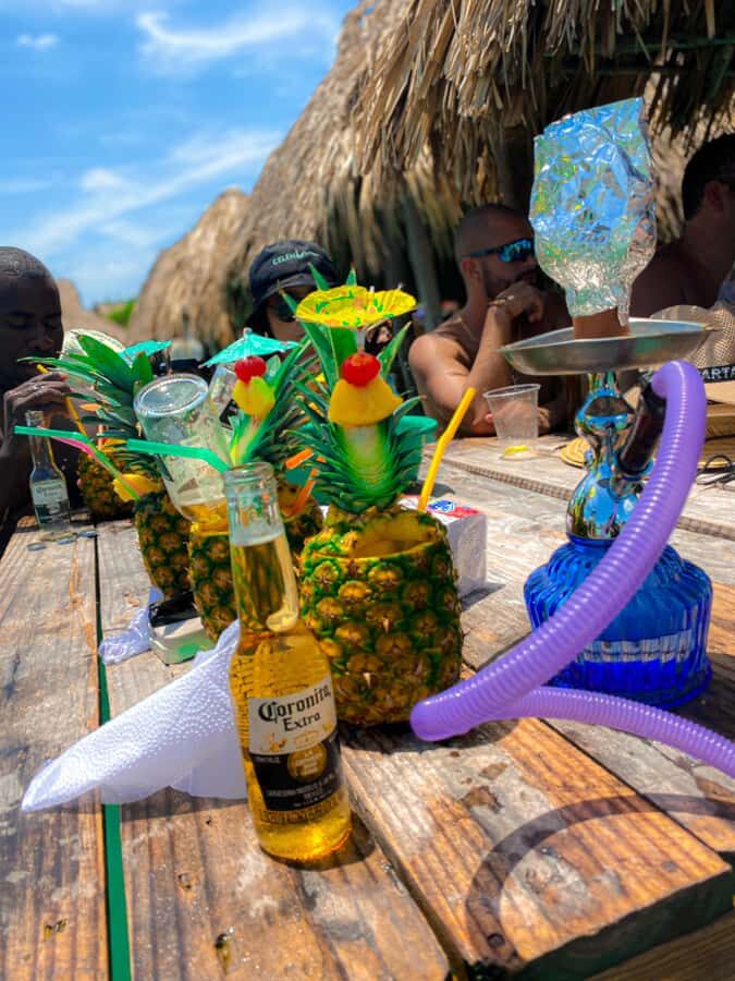 Cholon Forever Boat Party - Isla Cholón around 11:30: DJ energy, dancers, and rumba time
