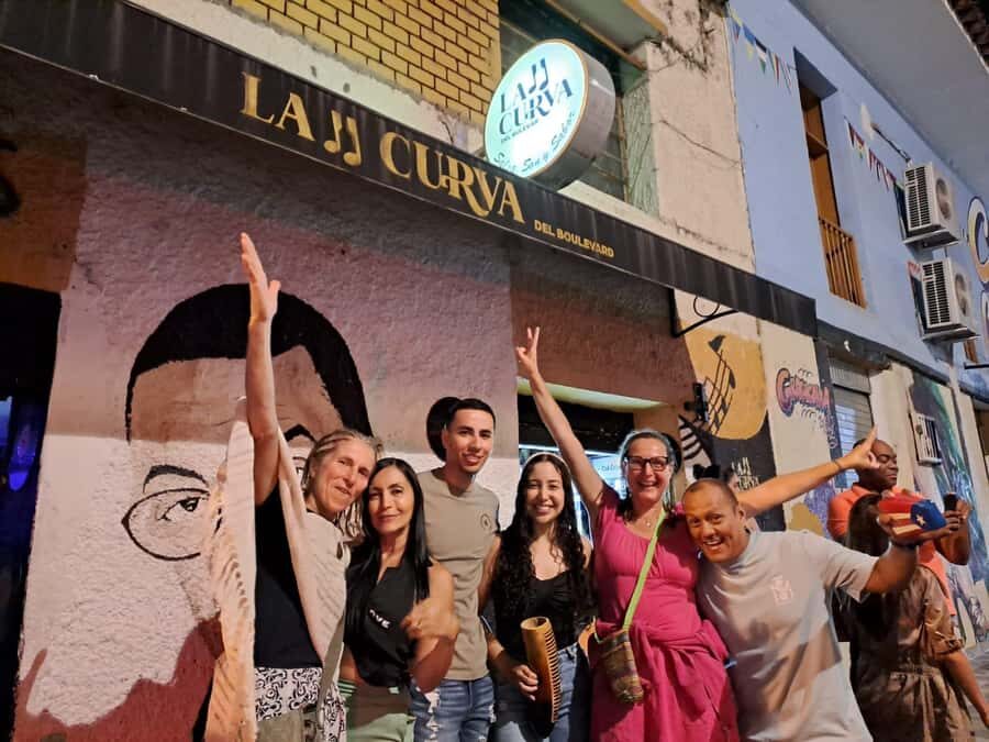 Friday Salsa Pub Crawl in Cali - Barrio Obrero finale with 20% off spirits and a last-bar entry reality check