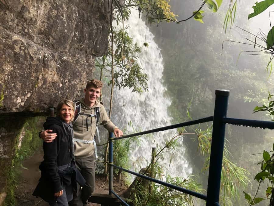 From Bogotá: Tour to the Waterfall of La Chorrera - El Chiflon: Go Under the Waterfall and Watch the Rainbow