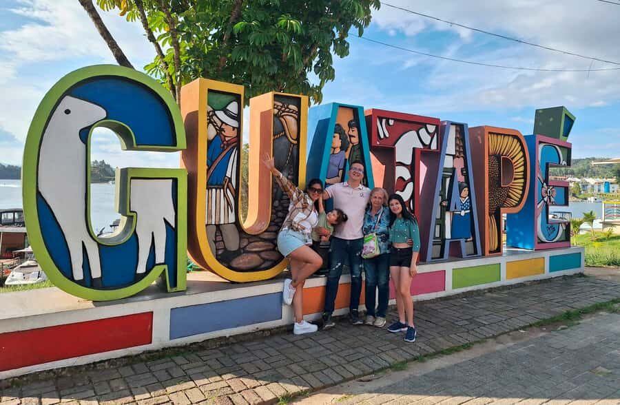 From Medellin: Guatapé & Peñol Rock with Boat & farm animals - Peñol Rock: Climb the Steps for the 360° View (Or Choose the Easier Area)