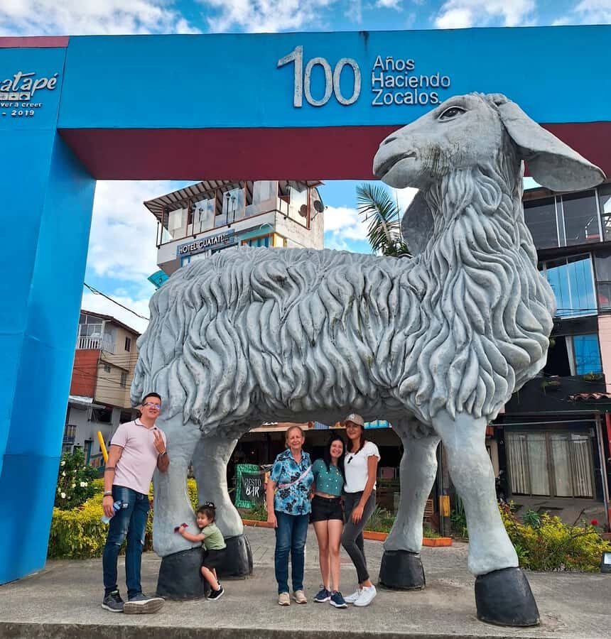 From Medellin: Guatapé & Peñol Rock with Boat & farm animals - The Farm Stop: Animal Encounters Plus an Antioquian Mountain Snack