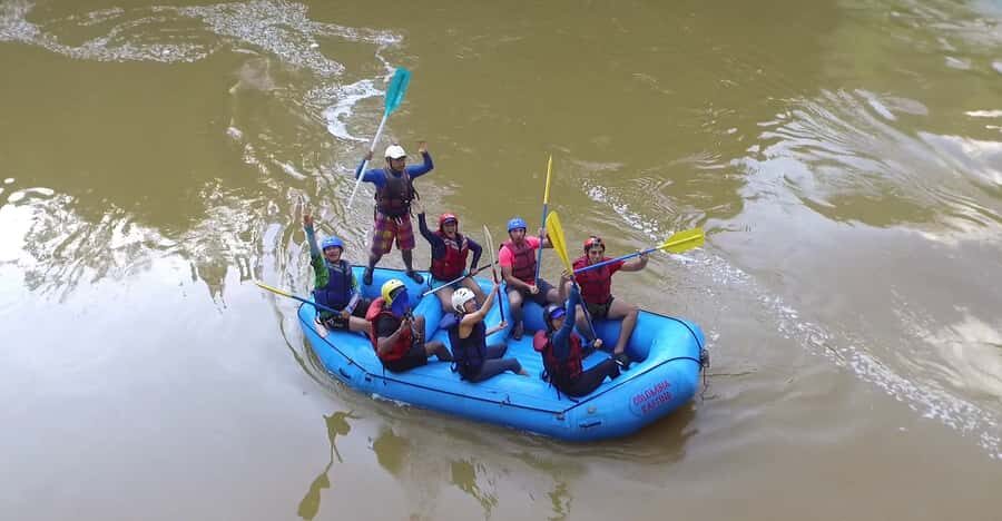 From Medellín: Paragliding and Rafting Combo Tour - 25-minute paragliding over waterfall-and-mountain country