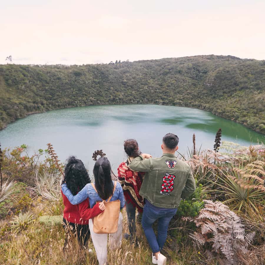 Guatavita Sacred Lake Tour & Casa Loca Shared Tour - Entering the Guatavita Sacred Lake experience with Muisca context
