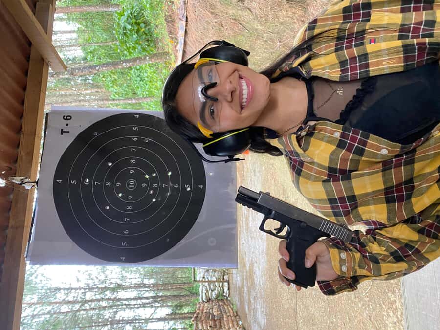 Medellin Outdoor Shooting Range Adventure - Firearms Lineup: Rifles, Glocks, and 9mm Pistols
