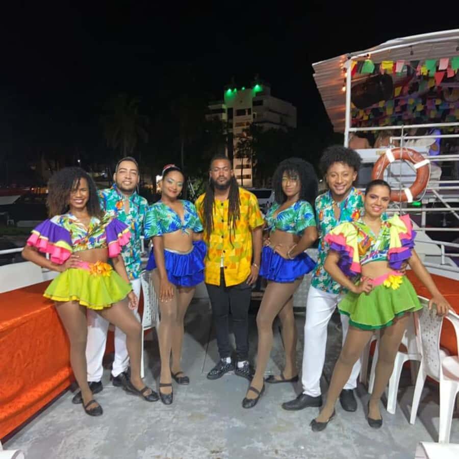 San Andres: White Party on boat with open bar, dinner and dancers! - The Open Cocktail Bar Setup: National Liquors and No Beer