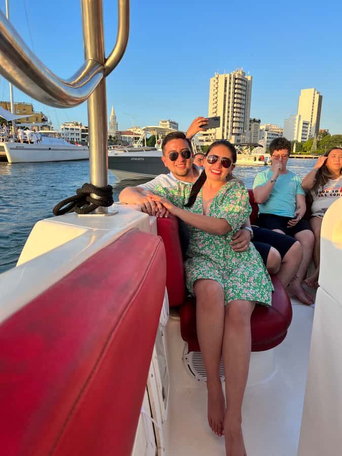 Sunset boat tour open bar and free club entrance Cartagena - Two Hours on the Bay: Sunset, City Lights, and a DJ Set